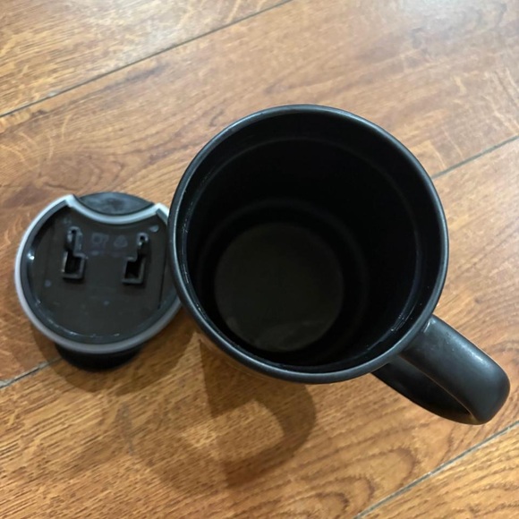 Black Travel Mug with Flip Lid - Picture 3 of 7